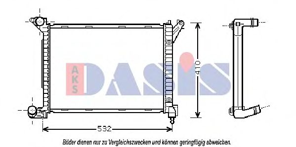 Imagine Radiator, racire motor AKS DASIS 054000N