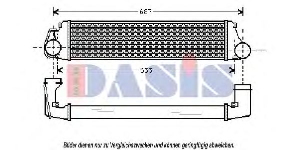 Imagine Intercooler, compresor AKS DASIS 057002N