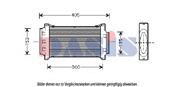 Imagine Intercooler, compresor AKS DASIS 057009N