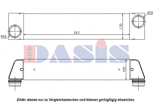 Imagine Intercooler, compresor AKS DASIS 058019N