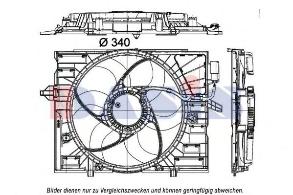 Imagine Ventilator, radiator AKS DASIS 058084N