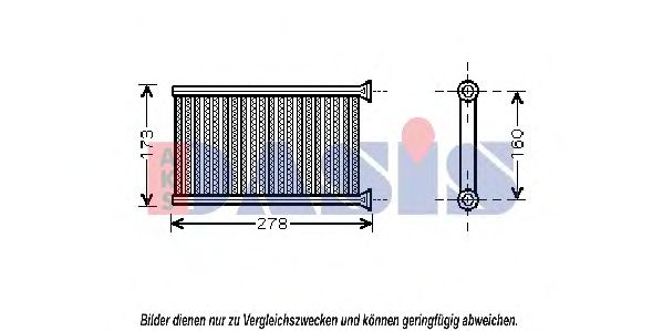 Imagine Schimbator caldura, incalzire habitaclu AKS DASIS 059012N