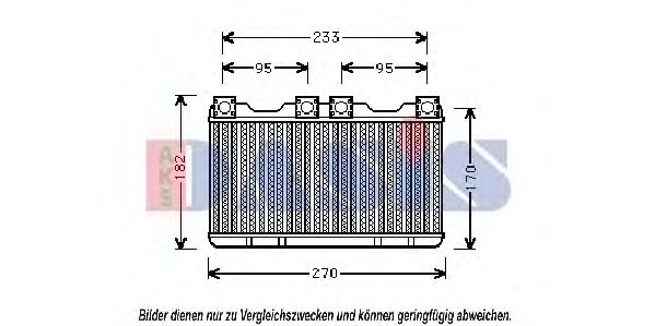 Imagine Schimbator caldura, incalzire habitaclu AKS DASIS 059180N