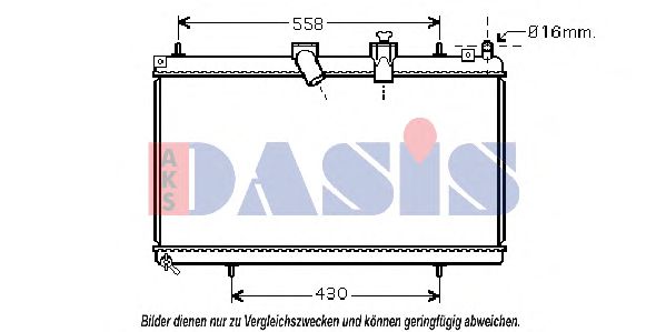 Imagine Radiator, racire motor AKS DASIS 060059N