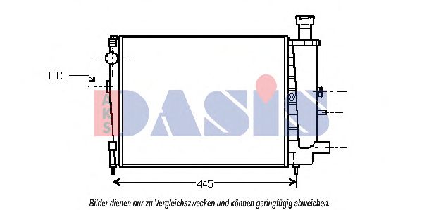 Imagine Radiator, racire motor AKS DASIS 060360N