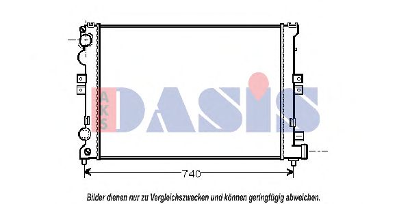 Imagine Radiator, racire motor AKS DASIS 060660N