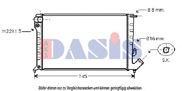 Imagine Radiator, racire motor AKS DASIS 060990N