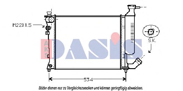 Imagine Radiator, racire motor AKS DASIS 061010N