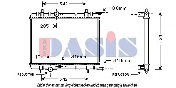 Imagine Radiator, racire motor AKS DASIS 061100N