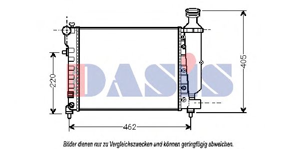 Imagine Radiator, racire motor AKS DASIS 061140N