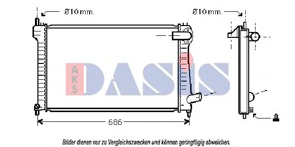 Imagine Radiator, racire motor AKS DASIS 061170N