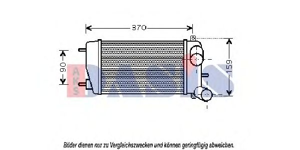 Imagine Intercooler, compresor AKS DASIS 067005N