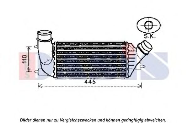 Imagine Intercooler, compresor AKS DASIS 067007N