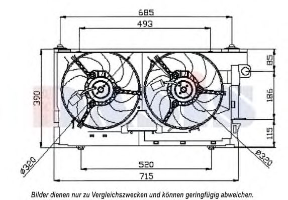 Imagine Ventilator, radiator AKS DASIS 068023N