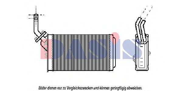 Imagine Schimbator caldura, incalzire habitaclu AKS DASIS 069180N