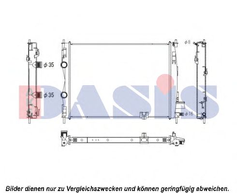 Imagine Radiator, racire motor AKS DASIS 070001N