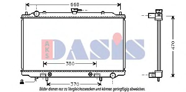 Imagine Radiator, racire motor AKS DASIS 070057N