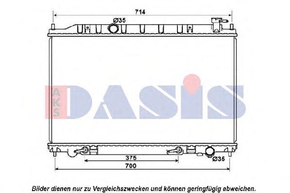 Imagine Radiator, racire motor AKS DASIS 070112N