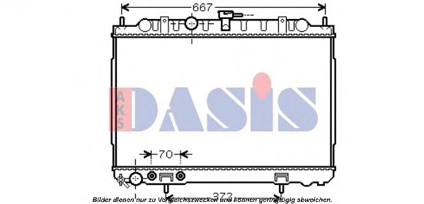 Imagine Radiator, racire motor AKS DASIS 070117N