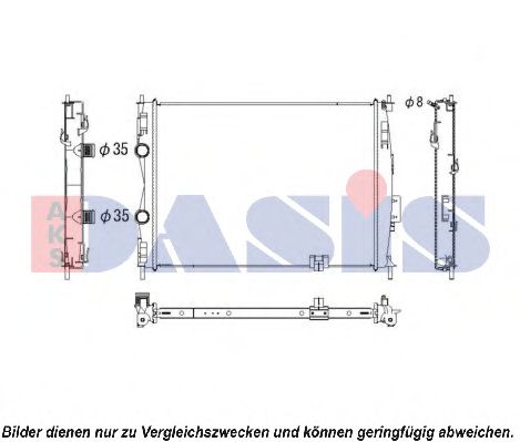 Imagine Radiator, racire motor AKS DASIS 070131N