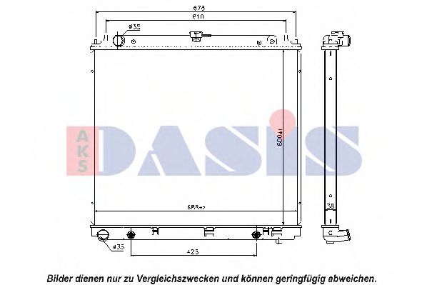 Imagine Radiator, racire motor AKS DASIS 070139N