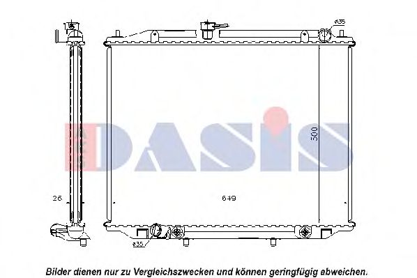 Imagine Radiator, racire motor AKS DASIS 070143N