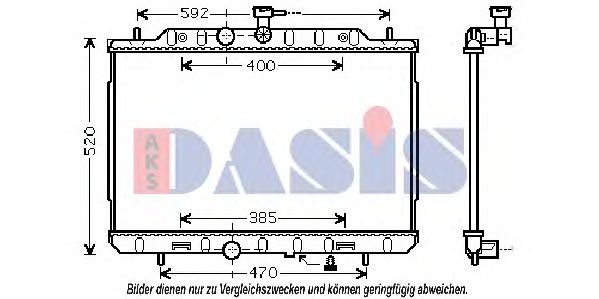 Imagine Radiator, racire motor AKS DASIS 070148N