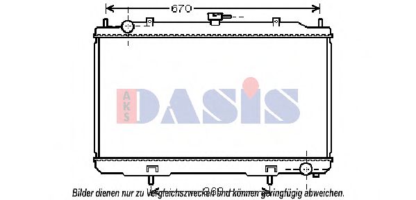 Imagine Radiator, racire motor AKS DASIS 070154N