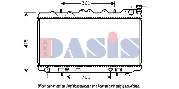 Imagine Radiator, racire motor AKS DASIS 070180N