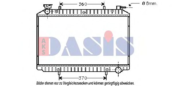 Imagine Radiator, racire motor AKS DASIS 072330N