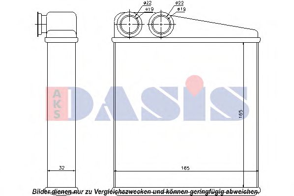 Imagine Schimbator caldura, incalzire habitaclu AKS DASIS 079000N