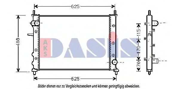 Imagine Radiator, racire motor AKS DASIS 080007N