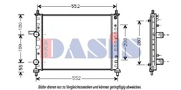 Imagine Radiator, racire motor AKS DASIS 080023N