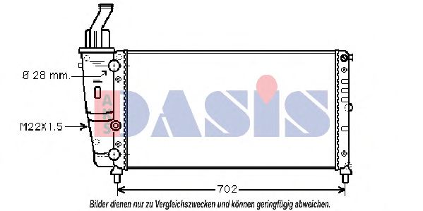 Imagine Radiator, racire motor AKS DASIS 080026N