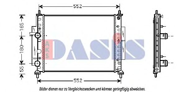 Imagine Radiator, racire motor AKS DASIS 080027N