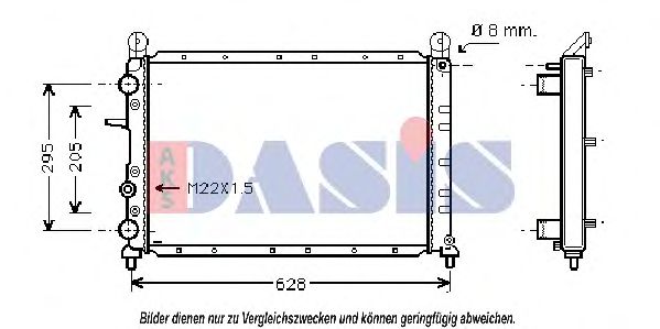 Imagine Radiator, racire motor AKS DASIS 080028N