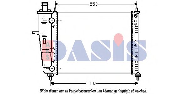 Imagine Radiator, racire motor AKS DASIS 080043N