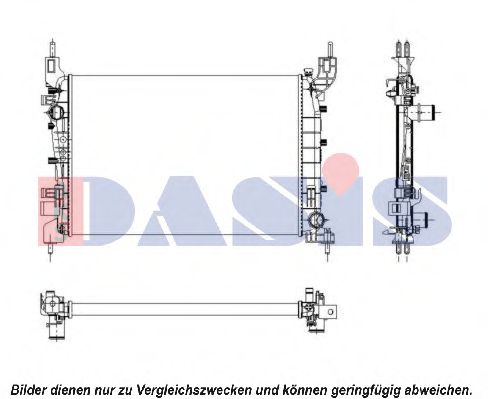 Imagine Radiator, racire motor AKS DASIS 080044N