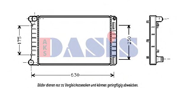 Imagine Radiator, racire motor AKS DASIS 080046N