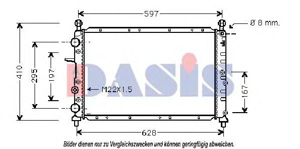 Imagine Radiator, racire motor AKS DASIS 080052N