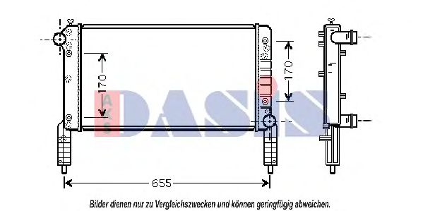 Imagine Radiator, racire motor AKS DASIS 080055N