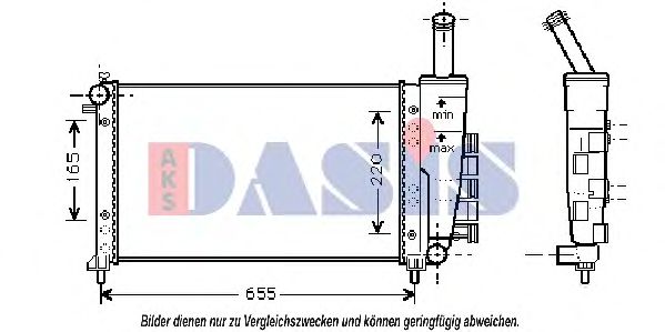 Imagine Radiator, racire motor AKS DASIS 080061N