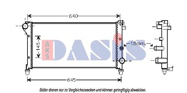 Imagine Radiator, racire motor AKS DASIS 080067N