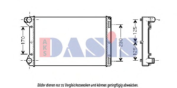 Imagine Radiator, racire motor AKS DASIS 080078N