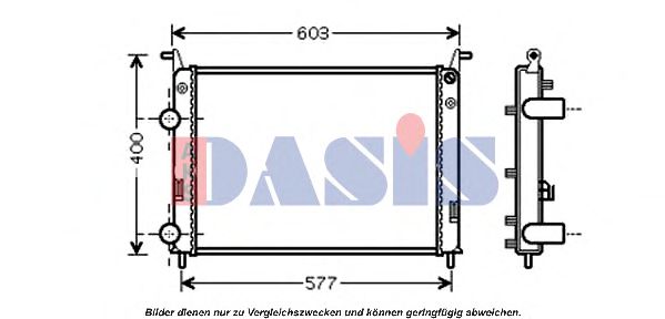 Imagine Radiator, racire motor AKS DASIS 080089N