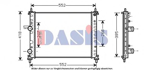 Imagine Radiator, racire motor AKS DASIS 080091N