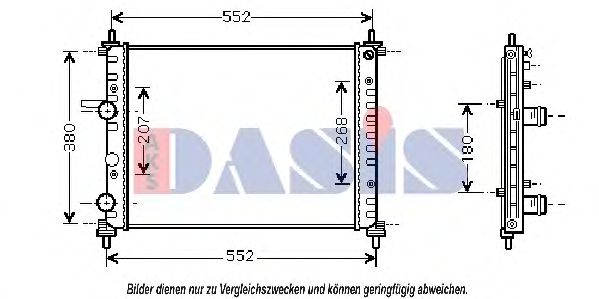 Imagine Radiator, racire motor AKS DASIS 080096N