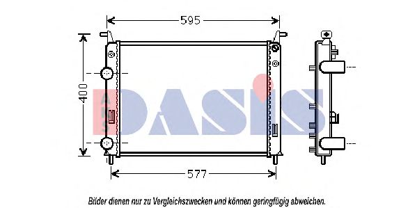 Imagine Radiator, racire motor AKS DASIS 080098N