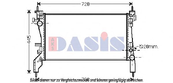 Imagine Radiator, racire motor AKS DASIS 080101N