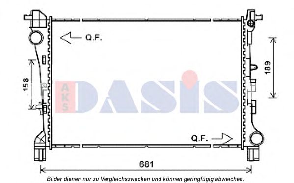 Imagine Radiator, racire motor AKS DASIS 080114N